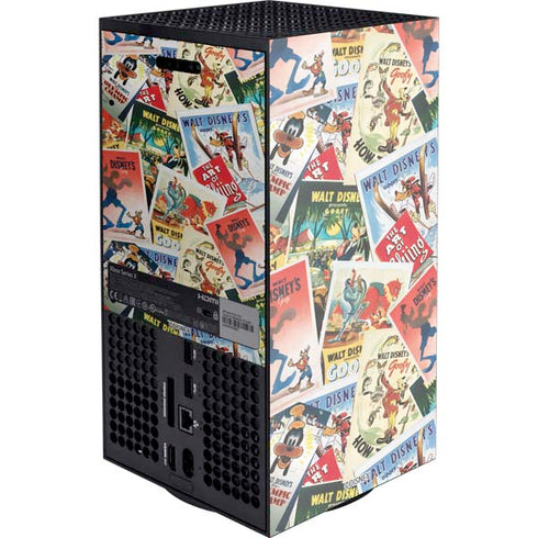 Disney Friends Retro Goofy Stamps Art XBox Series X Digital Edition Console Skin