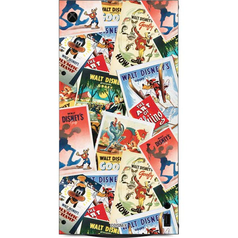 Disney Friends Retro Goofy Stamps Art XBox Series X Digital Edition Console Skin