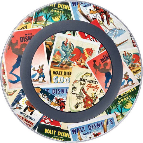 Disney Friends Retro Goofy Stamps Art Wireless Charger Skin