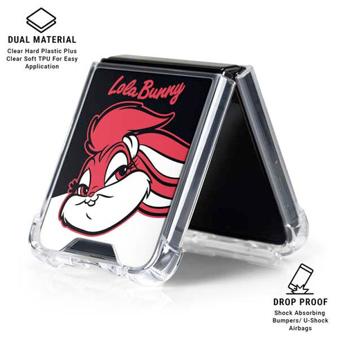 Looney Tunes Retro Lola Bunny Galaxy Z Flip6 Clear Case