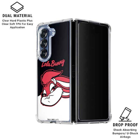 Looney Tunes Retro Lola Bunny Galaxy Z Fold7 Clear Case