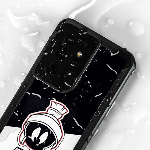 Looney Tunes Retro Marvin The Martian Galaxy S24 Ultra Waterproof Case