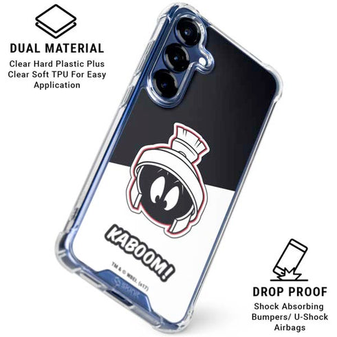 Looney Tunes Retro Marvin The Martian Galaxy S25 Clear Case