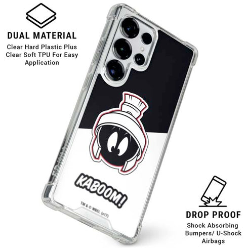 Looney Tunes Retro Marvin The Martian Galaxy S25 Ultra Clear Case