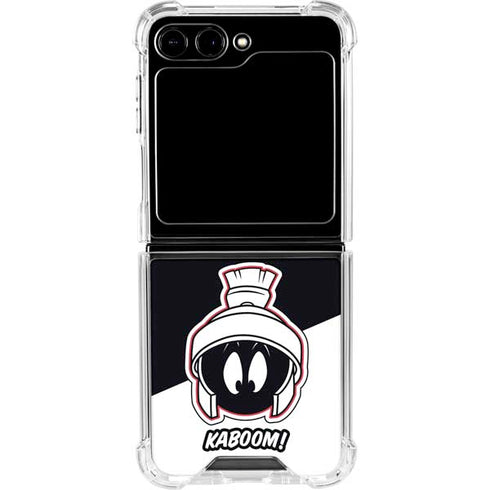 Looney Tunes Retro Marvin The Martian Galaxy Z Flip6 Clear Case