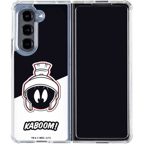 Looney Tunes Retro Marvin The Martian Galaxy Z Fold5 5G Clear Case