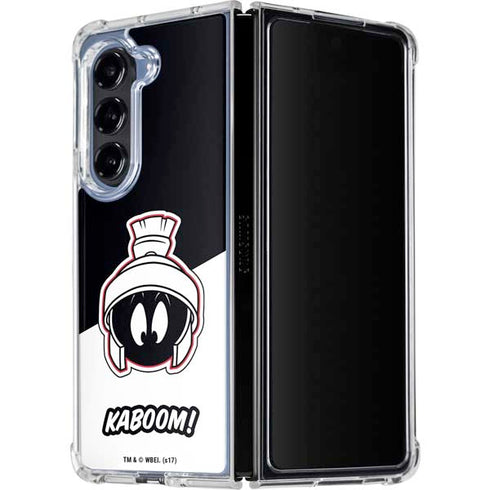 Looney Tunes Retro Marvin The Martian Galaxy Z Fold5 5G Clear Case