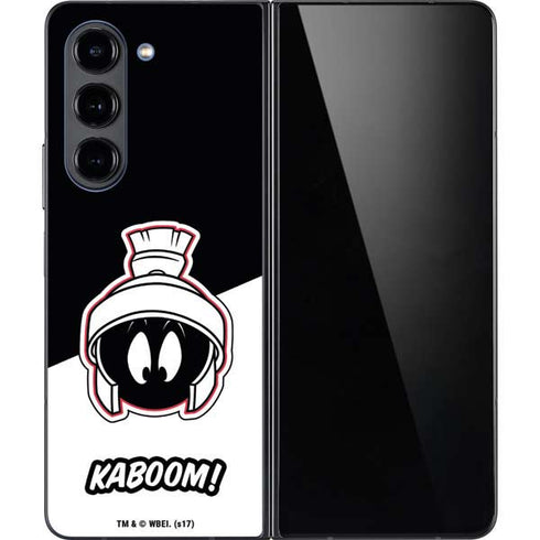 Looney Tunes Retro Marvin The Martian Galaxy Z Fold5 5G Skin