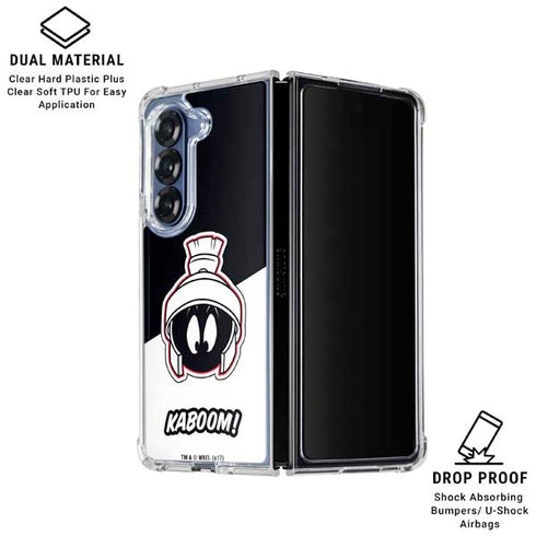 Looney Tunes Retro Marvin The Martian Galaxy Z Fold6 Clear Case