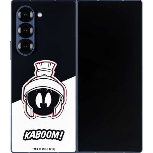 Looney Tunes Retro Marvin The Martian Galaxy Z Fold6 Skin