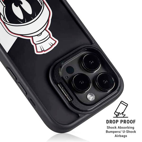 Looney Tunes Retro Marvin The Martian iPhone 14 Pro Kickstand Case