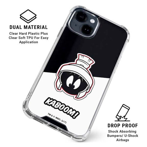Looney Tunes Retro Marvin The Martian iPhone 15 Clear Case