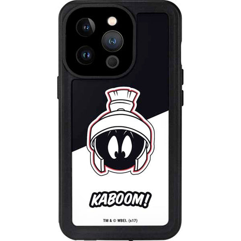 Looney Tunes Retro Marvin The Martian iPhone 15 Pro Waterproof Case