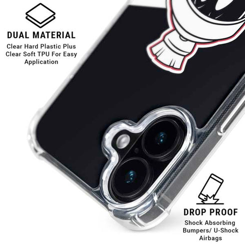 Looney Tunes Retro Marvin The Martian iPhone 16 Clear Case