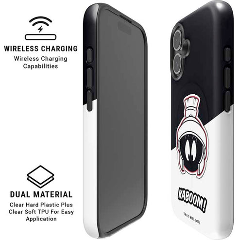 Looney Tunes Retro Marvin The Martian iPhone 16 Magsafe Impact Case