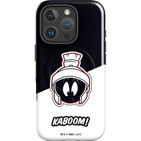 Looney Tunes Retro Marvin The Martian iPhone 16 Pro Magsafe Impact Case