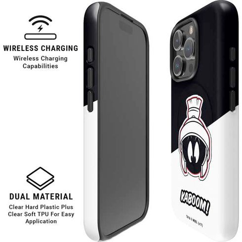 Looney Tunes Retro Marvin The Martian iPhone 16 Pro Magsafe Impact Case