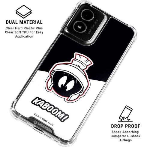 Looney Tunes Retro Marvin The Martian Moto G Power 5G (2024) Clear Case