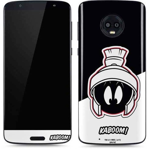 Looney Tunes Retro Marvin The Martian Moto G6 Skin