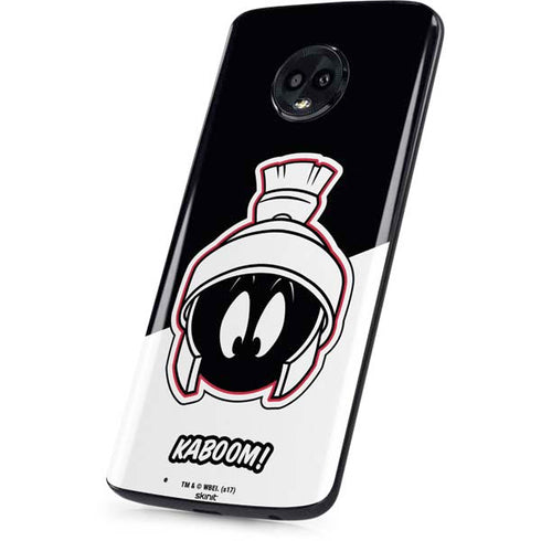 Looney Tunes Retro Marvin The Martian Moto G6 Skin