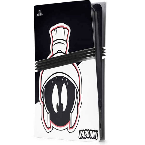 Looney Tunes Retro Marvin The Martian PS5 Pro Console Skin