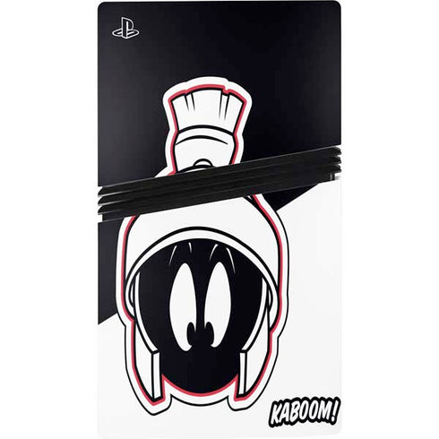 Looney Tunes Retro Marvin The Martian PS5 Pro Disk Console Skin