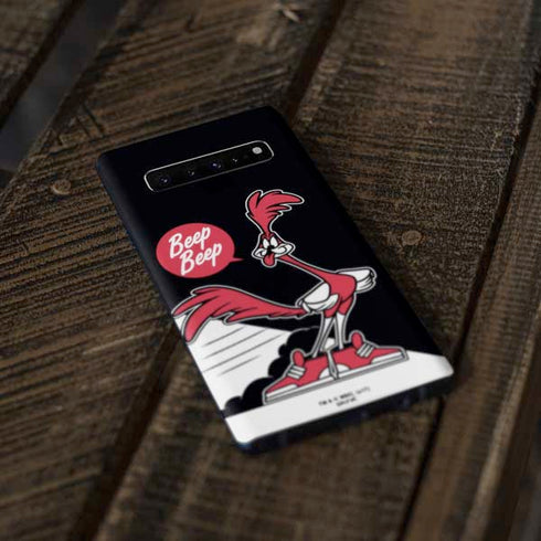 Looney Tunes Retro Road Runner Galaxy S10 Skin