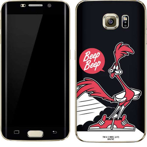 Looney Tunes Retro Road Runner Galaxy S7 Edge Skin