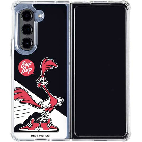 Looney Tunes Retro Road Runner Galaxy Z Fold5 5G Clear Case