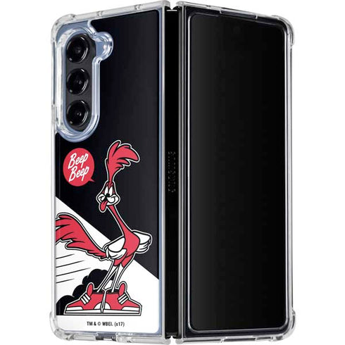 Looney Tunes Retro Road Runner Galaxy Z Fold5 5G Clear Case