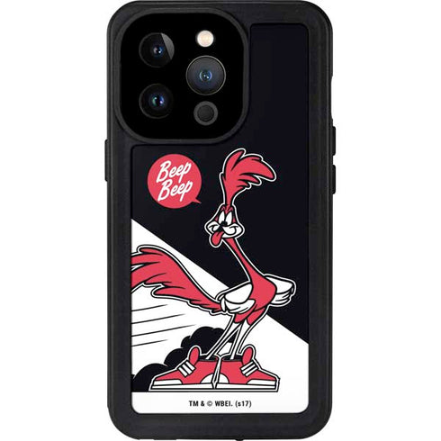 Looney Tunes Retro Road Runner iPhone 15 Pro Waterproof Case