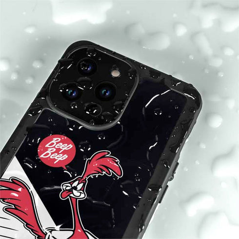 Looney Tunes Retro Road Runner iPhone 15 Pro Waterproof Case