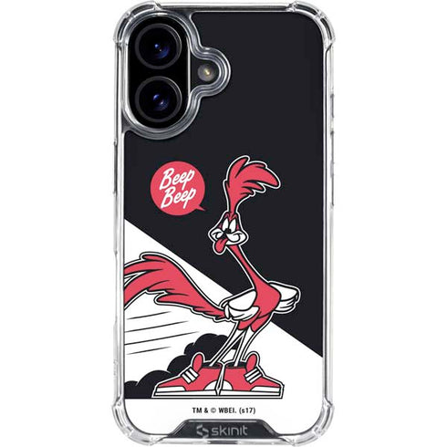 Looney Tunes Retro Road Runner iPhone 16 Clear Case