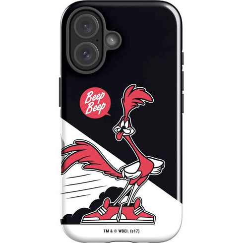 Looney Tunes Retro Road Runner iPhone 16 Impact Case