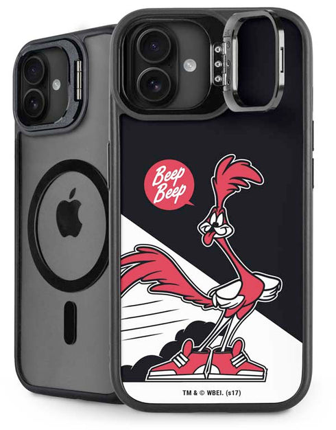 Looney Tunes Retro Road Runner iPhone 16 Kickstand Case