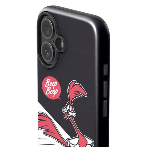 Looney Tunes Retro Road Runner iPhone 16 Plus Impact Case
