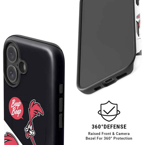 Looney Tunes Retro Road Runner iPhone 16 Plus Magsafe Impact Case