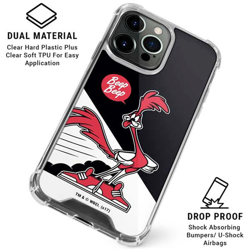 Looney Tunes Retro Road Runner iPhone 16 Pro Clear Case