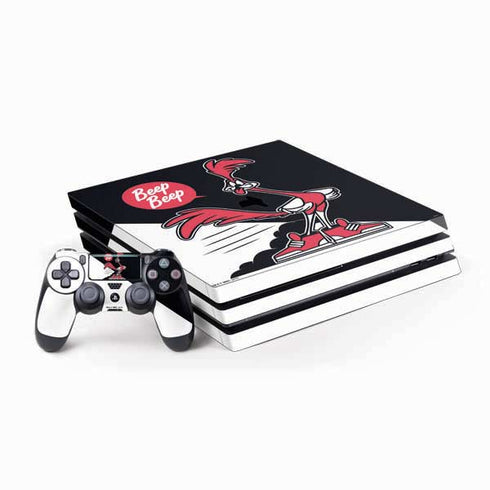 Looney Tunes Retro Road Runner PlayStation PS4 Skins