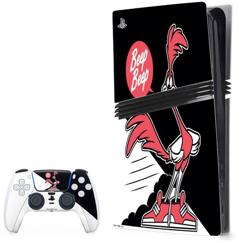 Looney Tunes Retro Road Runner PlayStation PS5 Skins
