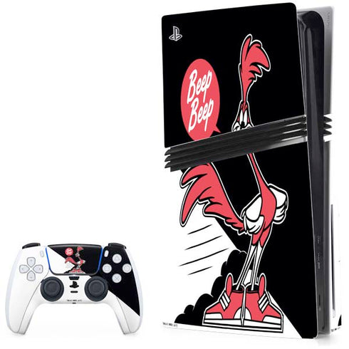 Looney Tunes Retro Road Runner PlayStation PS5 Skins
