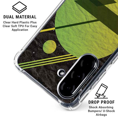 Retro Space Galaxy A36 5G Clear Case