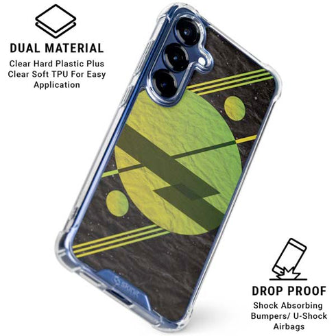 Retro Space Galaxy S25 Plus Clear Case