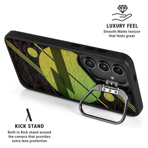 Retro Space Galaxy S26 Kickstand Case
