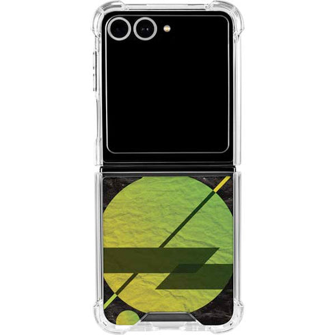 Retro Space Galaxy Z Flip7 Clear Case