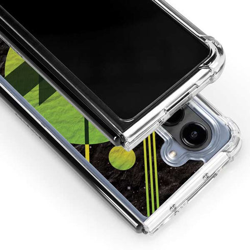 Retro Space Galaxy Z Fold5 5G Clear Case