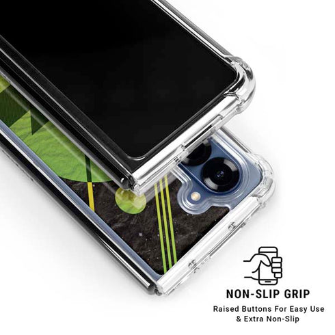 Retro Space Galaxy Z Fold7 Clear Case