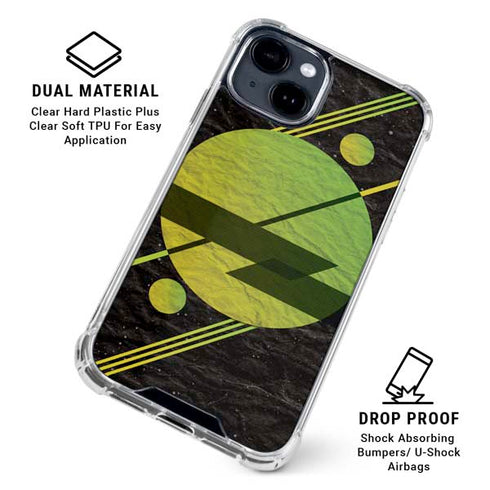 Retro Space iPhone 15 Clear Case