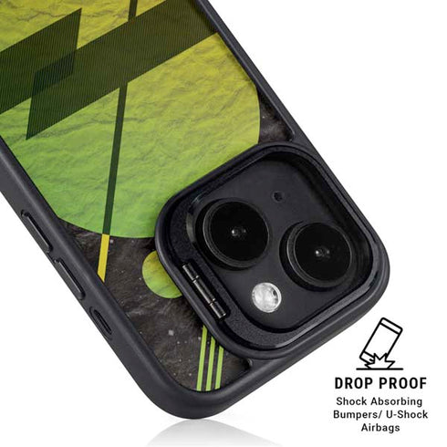 Retro Space iPhone 15 Plus Kickstand Case