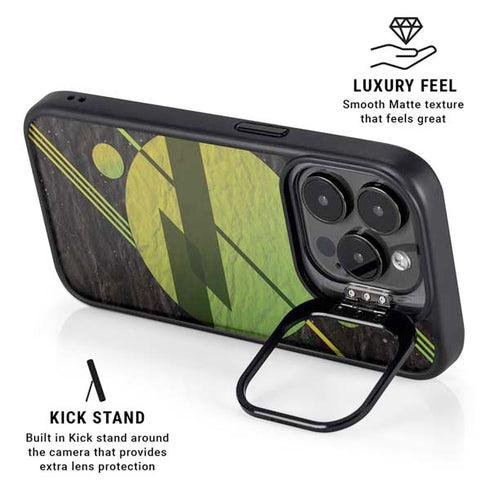 Retro Space iPhone 15 Pro Max Kickstand Case